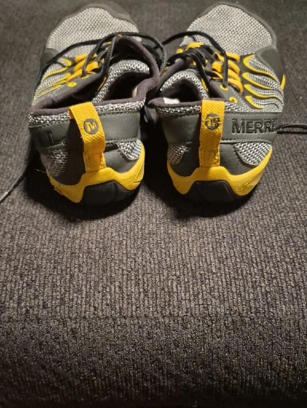 Merrell Brown and Yellow Trail Glove Insole View